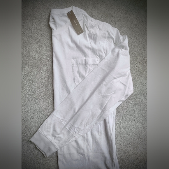 J. Crew Other - NWT J. Crew Broken-In Long Sleeve T-Shirt w/ Chest Pocket, White, Large-Tall